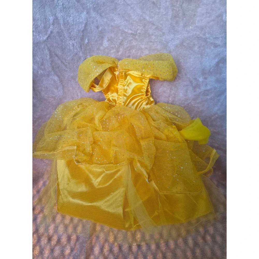 Disney Belle Princess Doll Dress Yellow Glitter My Disney Girl Walt Disney World